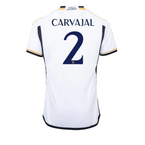 Fotballdrakt Herre Real Madrid Daniel Carvajal #2 Hjemmedrakt 2023-24 Kortermet
